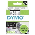Dymo Taśma D1 standardowa Czarny nadruk na przezroczystym tle | 9mm x 7m (S0720670)