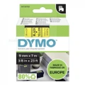 Dymo Taśma D1 standardowa Czarny nadruk na żółtym tle | 9mm x 7m (S0720730)