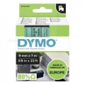 Dymo Taśma D1 standardowa Czarny nadruk na zielonym tle | 9mm x 7m (S0720740)