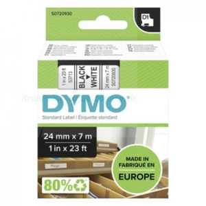 Dymo Taśma D1 standardowa Czarny nadruk na białym tle | 24mm x 7m (S0720930)