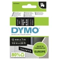 Dymo Taśma D1 standardowa Biały nadruk na czarnym tle | 12mm x 7m (S0720610)