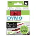 Dymo Taśma D1 standardowa Czarny nadruk na czerwonym tle | 19mm x 7m (S0720870)
