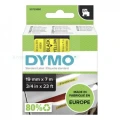 Dymo Taśma D1 standardowa Czarny nadruk na żółtym tle | 19mm x 7m (S0720880)
