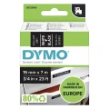 Dymo Taśma D1 standardowa Biały nadruk na czarnym tle | 19mm x 7m (S0720910)