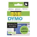 Dymo Taśma D1 standardowa Czarny nadruk na żółtym tle | 24mm x 7m (S0720980)