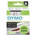 Dymo Taśma D1 standardowa Czarny nadruk na przezroczystym tle | 19mm x 7m (S0720820)
