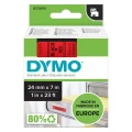 Dymo Taśma D1 standardowa Czarny nadruk na czerwonym tle | 24mm x 7m (S0720970)