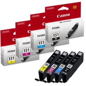 Tusz Canon Oryginał CLI-551 Multipack CMYK (6509B009) Color(CMYBk)