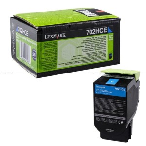 Toner Lexmark Oryginał 702HCE (70C2HCE) Cyan