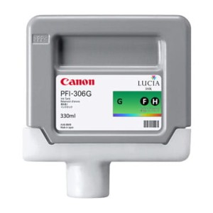 Tusz Canon Oryginał do iPF8300/8400/9400 | PFI-306G | 330ml (6664B001) Green (Zielony)
