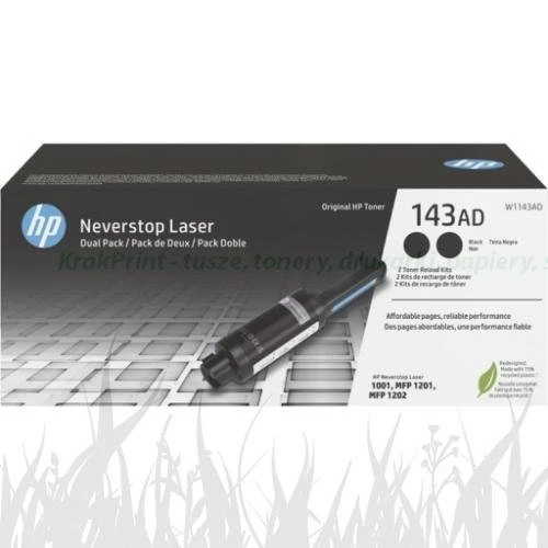 Toner 143A HP Neverstop Laser 1001, MFP 1201 1202 dwupak 2x2,5k (W1143AD)