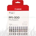 Wielopak 10 kaset z atramentem Canon PFI-300 MBK/PBK/CO/GY/R/C/M/Y/PC/PM do PRO-300 (4192C008)