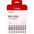 Wielopak 10 kaset z atramentem Canon PFI-300 MBK/PBK/CO/GY/R/C/M/Y/PC/PM do PRO-300 (4192C008)