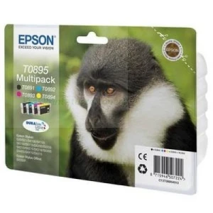 Tusze CMYK Epson SX105 SX110 SX200 SX210 SX218 T0895 (C13T08954010)