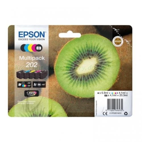 Zestaw 5 tuszy 202 do Epson XP-6000/6005 XP-6100/6105 C13T02E74010 (C13T02E74010)