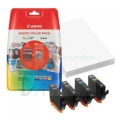 Tusze Value Pack CLI526 CMYK Canon MG5150/5250/6150/8150 + papier foto 50szt. (4540B017)