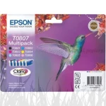 Tusze Epson R265 RX685 PX730WD PX820FWD T0807 CMYK, LC, LM (C13T08074011)