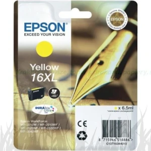 Tusz Epson WF-2010W 2510WF 2520NF 2530WF 2540WF żółty 16XL 6,5ml (C13T16344012)