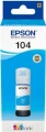 Tusz w butelce Epson 104/ C13T00P240 65ml (C13T00P240) Cyan