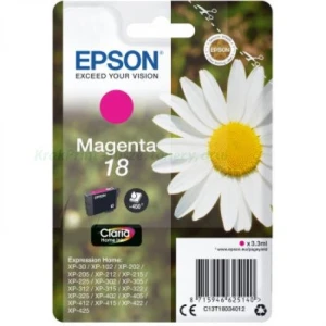 Tusz Epson XP-102 XP-205 XP-305 XP-402 XP-405 XP-422 18 3,3ml (C13T18034012) Magenta