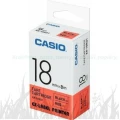 Taśma Casio XR-18RD1 do drukarek etykiet 18mm x 8m czarny nadruk/ czerwone tło (XR-18RD1)