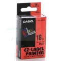 Taśma Casio XR-18RD1 do drukarek etykiet 18mm x 8m czarny nadruk/ czerwone tło (XR-18RD1)
