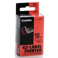 Taśma Casio XR-18RD1 do drukarek etykiet 18mm x 8m czarny nadruk/ czerwone tło (XR-18RD1)