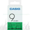 Taśma Casio XR-9GN1 do drukarek etykiet 9mm x 8m czarny nadruk/ zielone tło (XR-9GN1)