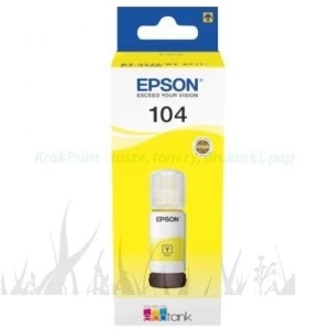 Tusz w butelce Epson  Nr.104 | 65ml (C13T00P440) Yellow