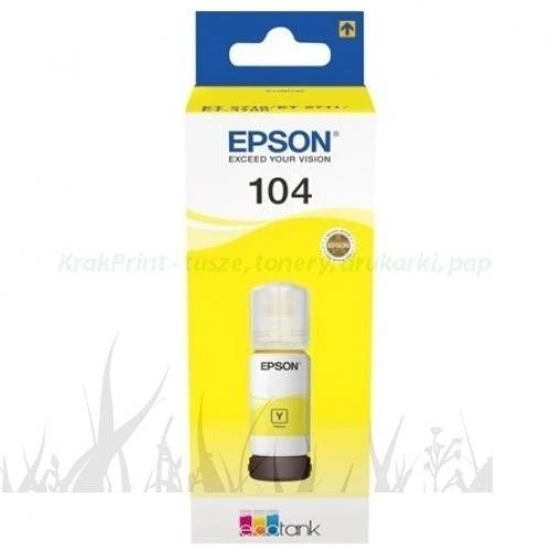 Tusz w butelce Epson  Nr.104 | 65ml (C13T00P440) Yellow
