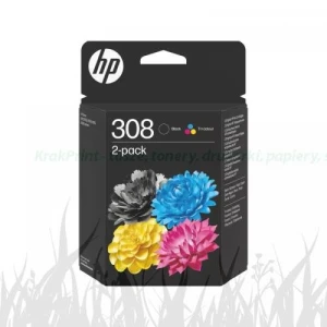 Zestaw tuszy Nr.308 do Envy 6110e, 6120e... | 160+120str. (6L6S6UE) Color(CMYK)