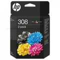 Zestaw tuszy Nr.308 do Envy 6110e, 6120e... | 160+120str. (6L6S6UE) Color(CMYK)