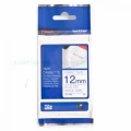Taśma Brother 12mm x 3m niebieski nadruk / białe tło (TZEFA3)