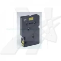 Taśma termotransferowa Brother Oryginał 12 mm x 8m czarny nadruk / żółte tło (TC601)