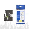 Taśma Oryginał Brother 6mm/8m Biała/Czarny Nadruk Flexi (TZe-FX211/TZ-FX211)