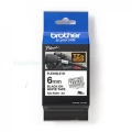 Taśma Oryginał Brother 6mm/8m Biała/Czarny Nadruk Flexi (TZe-FX211/TZ-FX211)