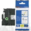Taśma Oryginał Brother 6mm/8m Biała/Czarny Nadruk Flexi (TZe-FX211/TZ-FX211)
