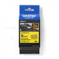 Taśma Oryginał Brother 6mm/8m Żółta/Czarny Nadruk Flexi (TZe-FX611/TZ-FX611)
