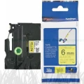 Taśma Oryginał Brother 6mm/8m Żółta/Czarny Nadruk Flexi (TZe-FX611/TZ-FX611)