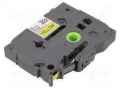 Taśma Oryginał Brother 6mm/8m Żółta/Czarny Nadruk Flexi (TZe-FX611/TZ-FX611)