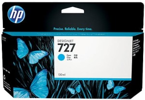 Tusz HP Nr.727 do DesignJet T1530 | 130ml (B3P19A) Cyan
