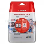 Tusz Canon PG-545XL CL-546XL Zestaw + + 50 arkuszy papieru foto (8286B011) Black