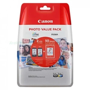 Tusz Canon PG-545XL CL-546XL Zestaw + + 50 arkuszy papieru foto (8286B011) Black