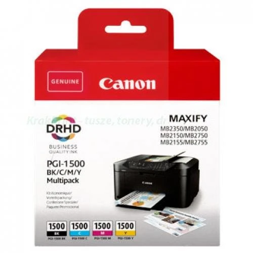Tusz Canon PGI-1500 CMYK Zestaw +++ (9218B005) Black