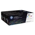Zestaw trzech tonerółw HP 305A do LJ Pro 300 color M375/475 | CE411/CE412/CE413 (CF370AM) | 3 x 2 600 str. CMY