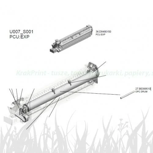 Wałek OCP Oryginał Ricoh MP2501 (B0399510)