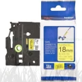Taśma termotransferowa Brother Oryginał flexi. 18 mm (czarne na żółtym) (TZE-FX641/TZ-FX641)