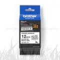 Taśma Oryginał Brother 12mm/8m Biała/Czarny Nadruk Strong (TZe-S231/TZ-S231)