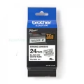 Taśma Oryginał Brother 24mm/8m Biała/Czarny Nadruk Strong (TZe-S251/TZ-S251)