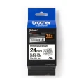 Taśma Oryginał Brother 24mm/8m Biała/Czarny Nadruk Strong (TZe-S251/TZ-S251)